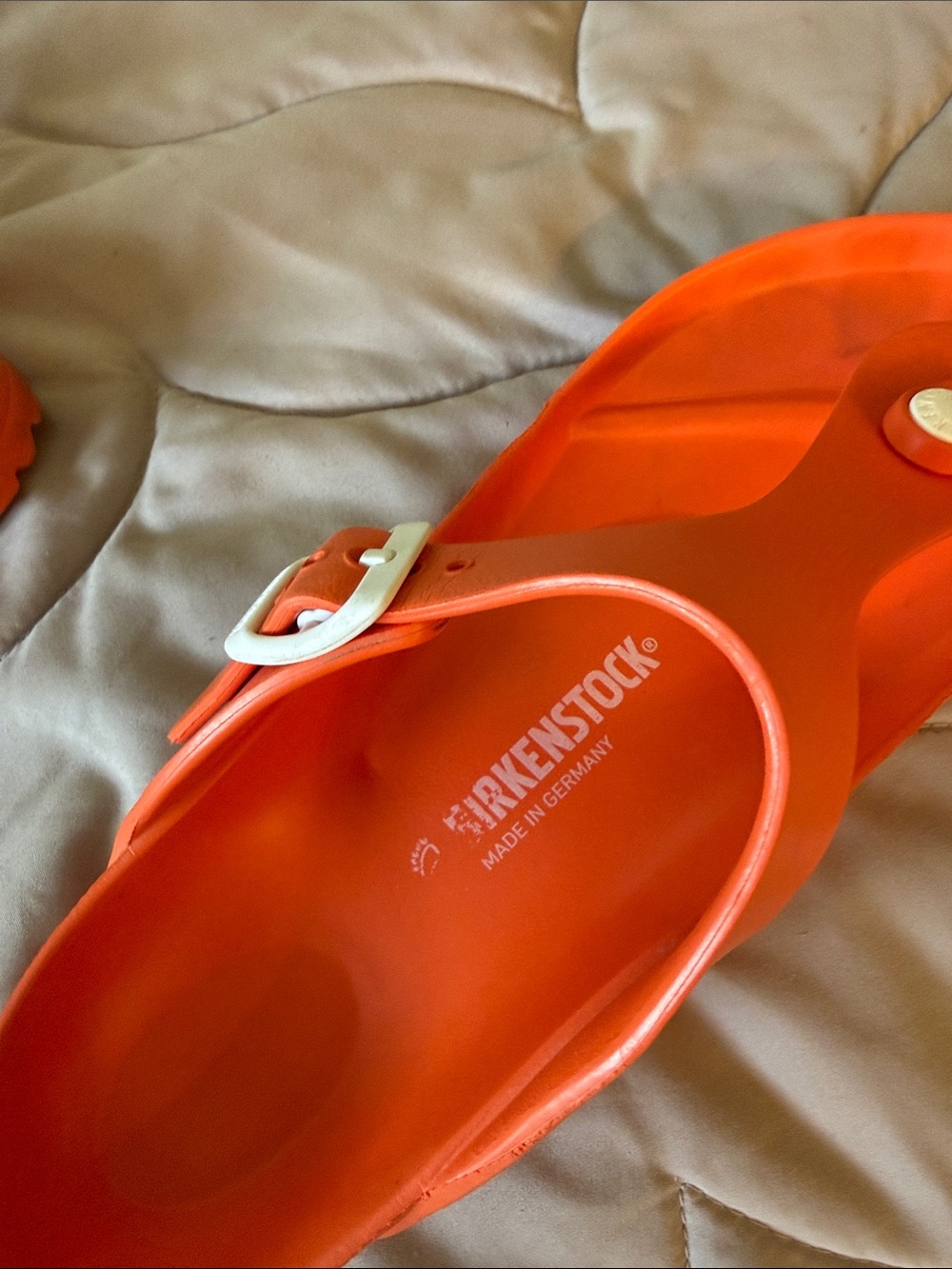 Birkenstock Bright Orange Sandals - Picture 2 of 3
